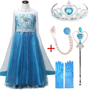 Frozen Queen Elsa & Princess Anna Costume Dresses