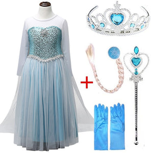 Frozen Queen Elsa & Princess Anna Costume Dresses