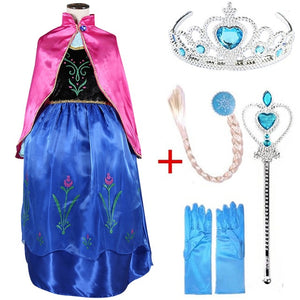 Frozen Queen Elsa & Princess Anna Costume Dresses