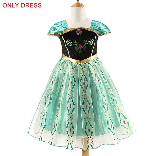 Frozen Queen Elsa & Princess Anna Costume Dresses