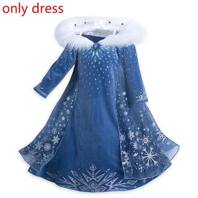 Frozen Queen Elsa & Princess Anna Costume Dresses