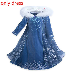 Frozen Queen Elsa & Princess Anna Costume Dresses