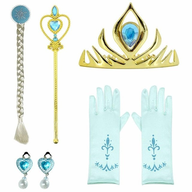 Frozen Queen Elsa & Princess Anna Costume Dresses