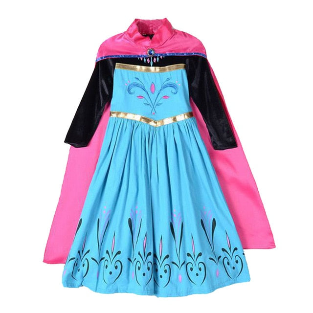 Frozen Queen Elsa & Princess Anna Costume Dresses