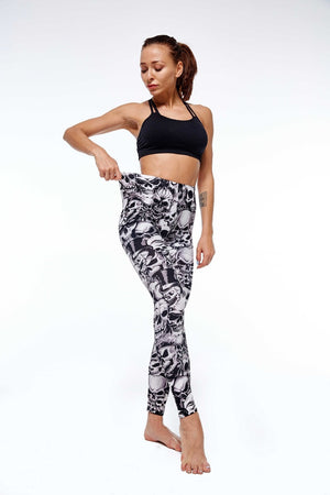 Ladies Sexy Gothic Skull Leggings