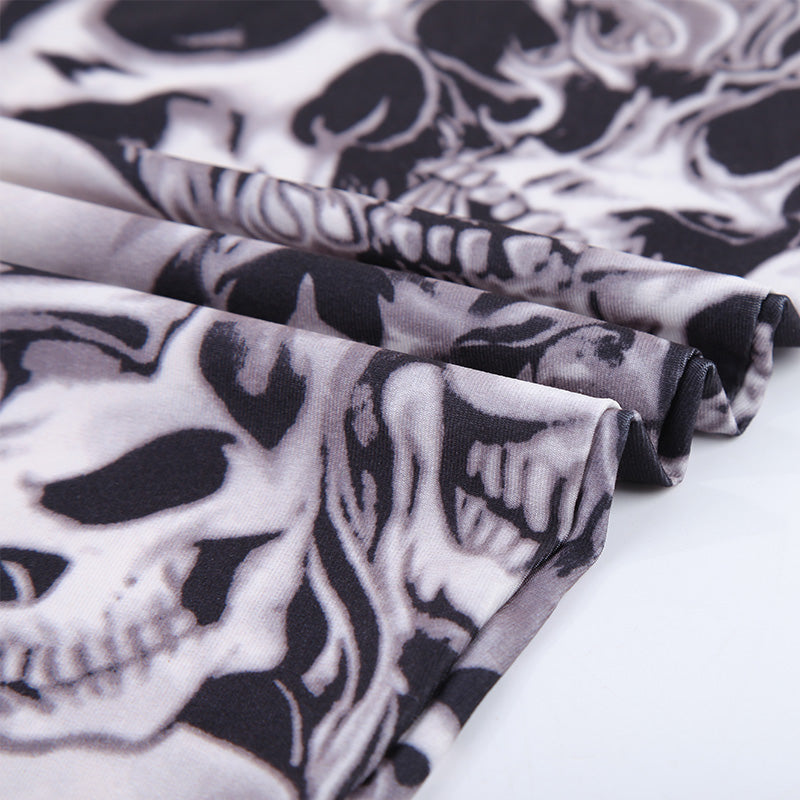 Ladies Sexy Gothic Skull Leggings