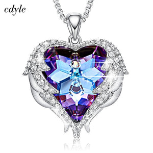 MERMAID'S ENCHANTING CRYSTAL HEART NECKLACE